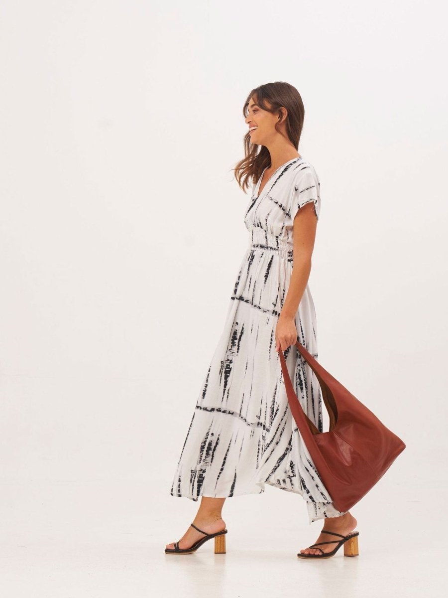 Vestito lungo Nadia - blu - Bijondo