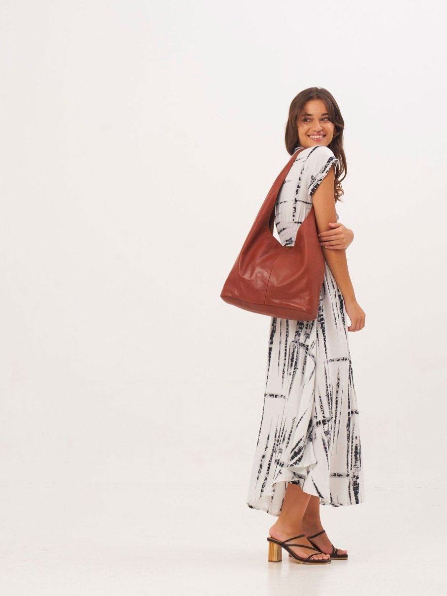 Vestito lungo Nadia - blu - Bijondo