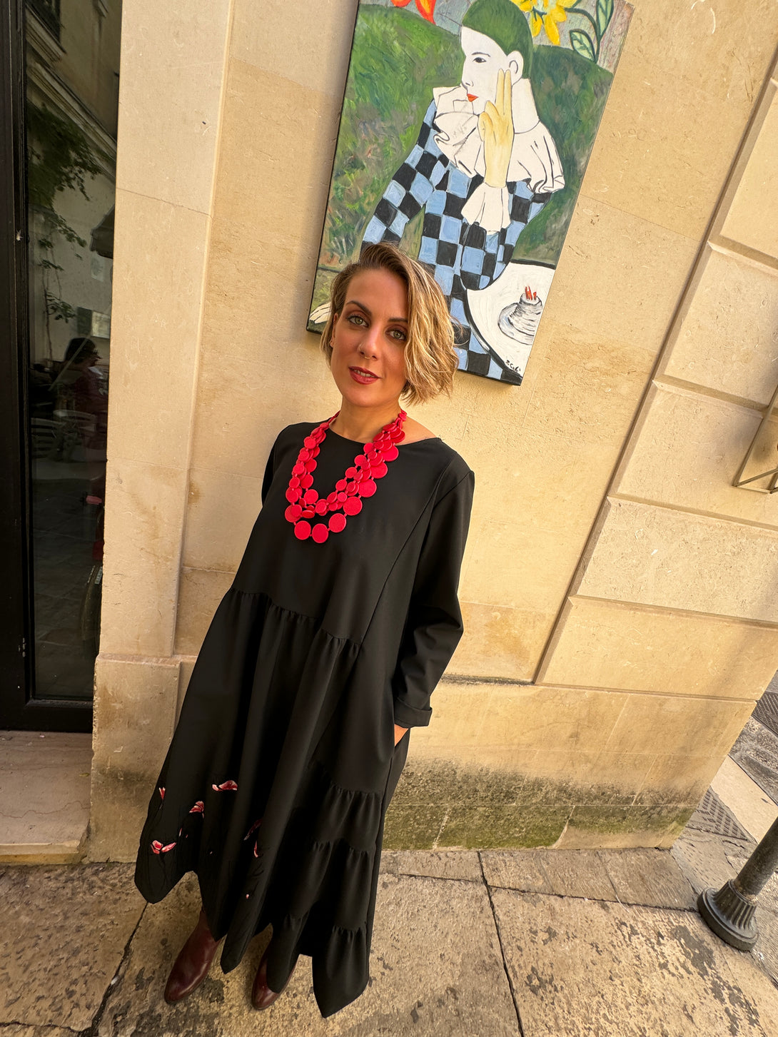 Vestito lungo Papaveri-vestito-Bijondo-Bijondo