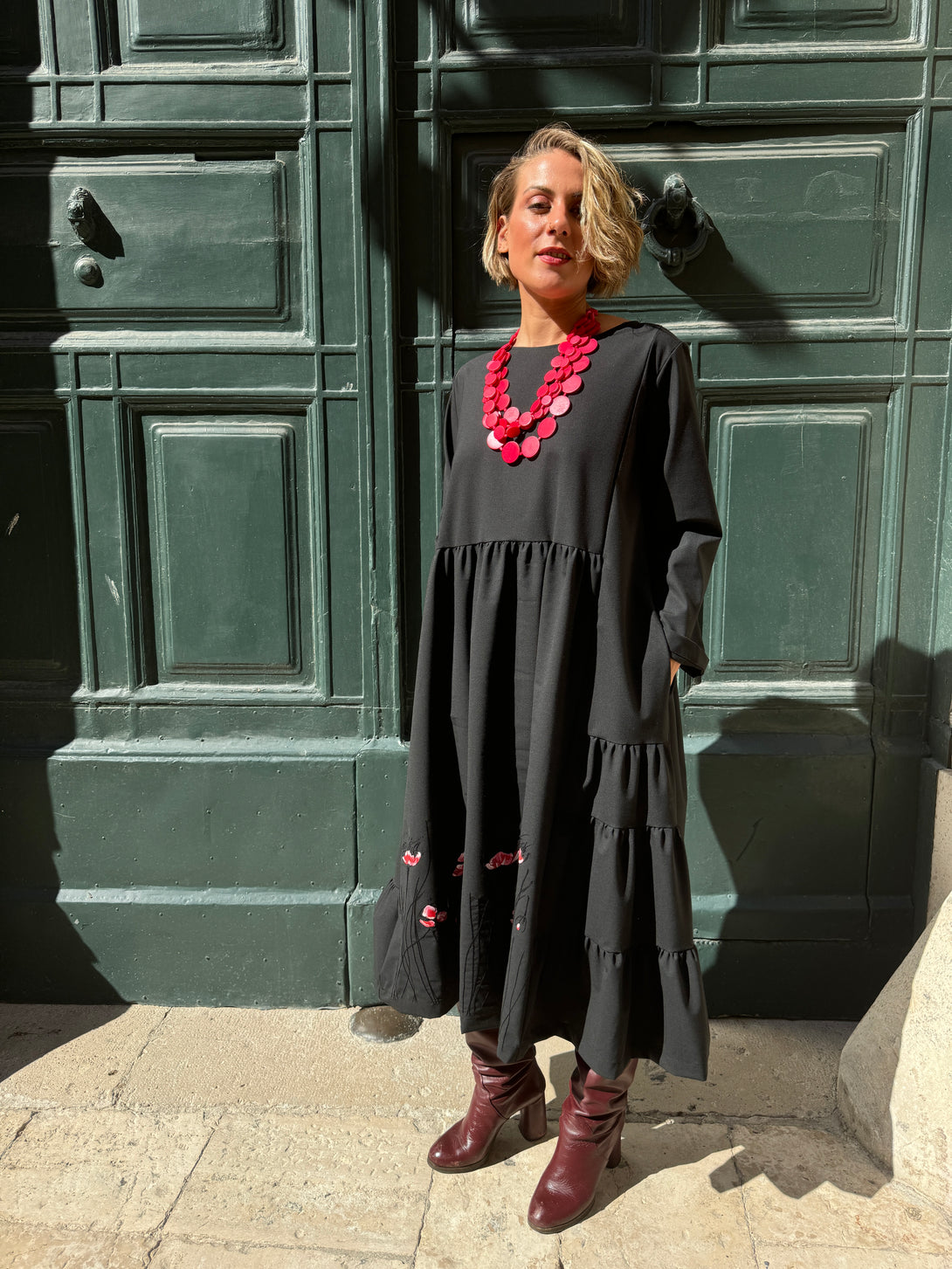 Vestito lungo Papaveri-vestito-Bijondo-Bijondo