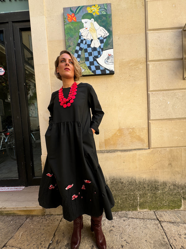 Vestito lungo Papaveri-vestito-Bijondo-Bijondo