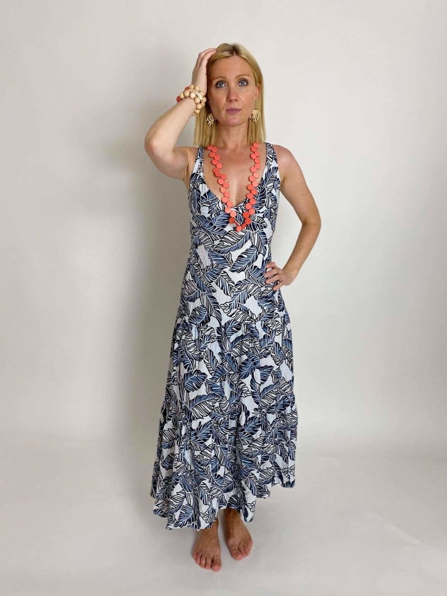 Vestito lungo Vincenza Open Back - bianco - Bijondo