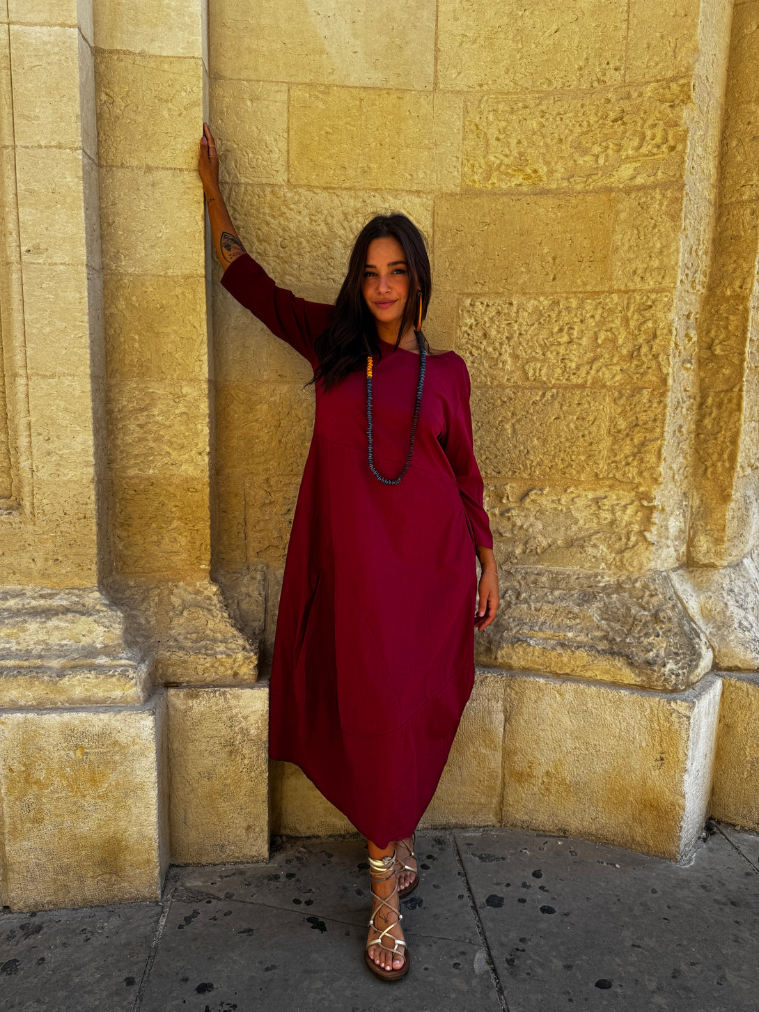 Vestito lungo a uovo Mimi-Vestito-Bijondo-Bijondo