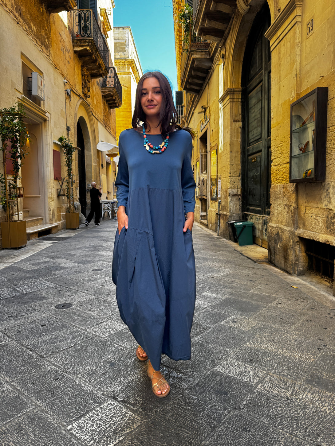 Vestito lungo a uovo Mimi-Vestito-Bijondo-Bijondo