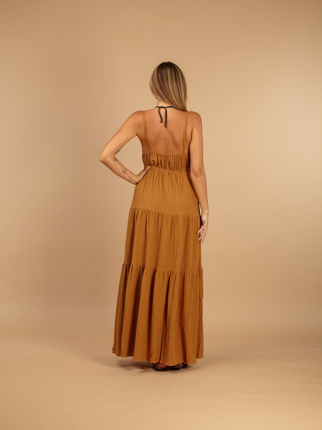 Vestito lungo boho bretelle regolabili Sara-Vestito-Bijondo-Bijondo