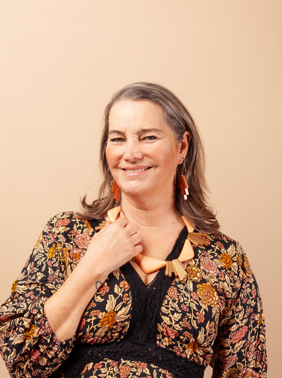 Vestito lungo boho dettaglio ricamo Stefania-Vestito-Bijondo-Bijondo