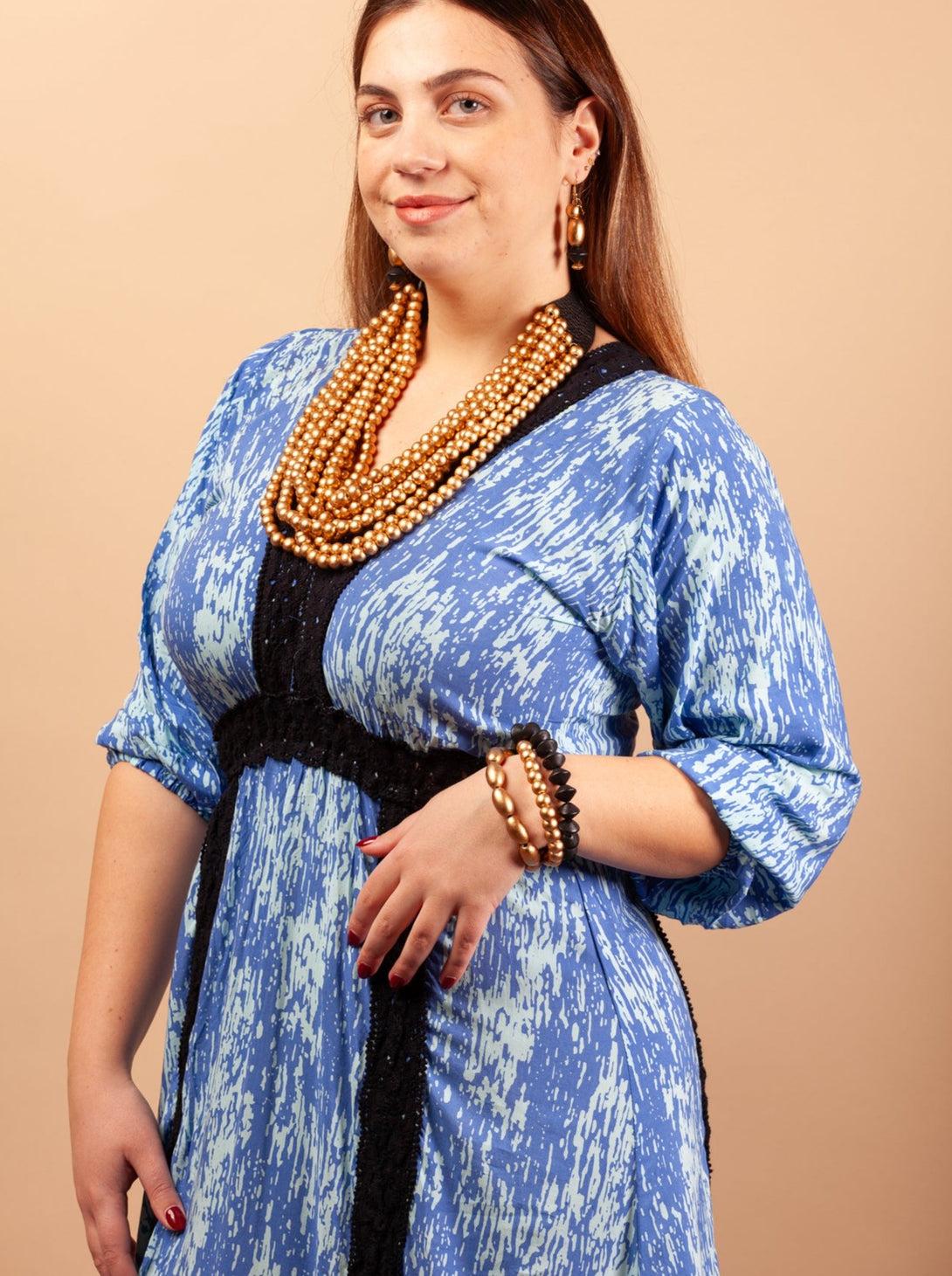 Vestito lungo boho dettaglio ricamo Stefania-Vestito-Bijondo-celeste-taglia unica-Bijondo