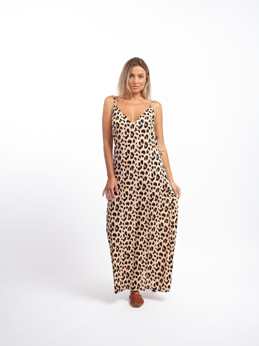 Vestito lungo Layla-leo-S-M-Bijondo