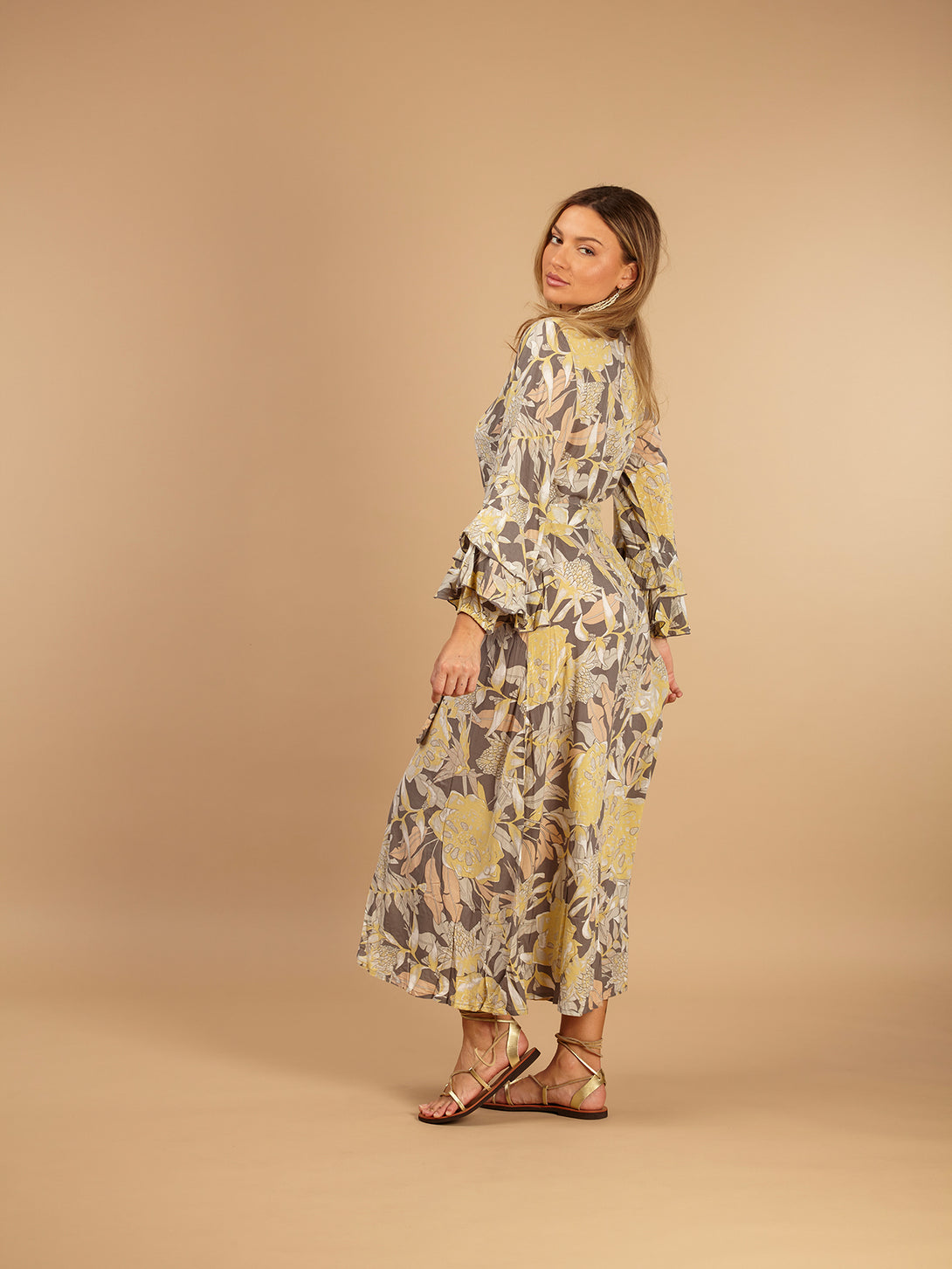 Vestito lungo chemisier rayon Sally-vestito-Bijondo-Bijondo