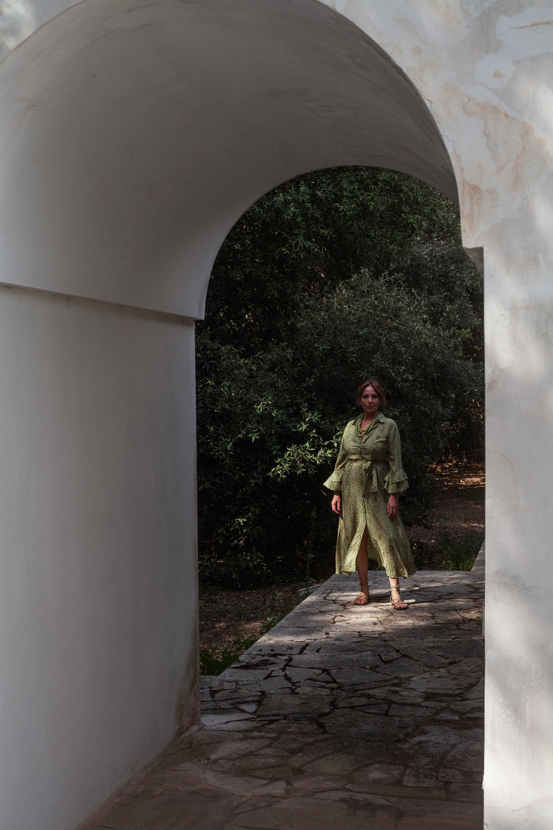 Vestito lungo chemisier rayon Sally-vestito-Bijondo-Bijondo