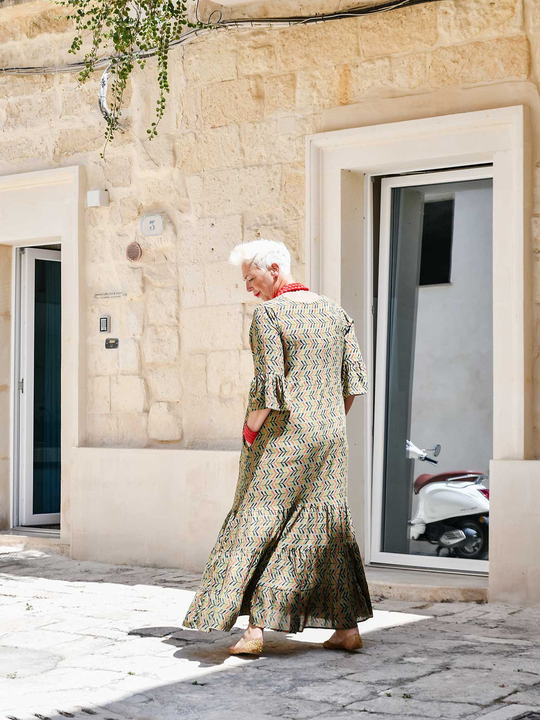 Vestito lungo cotone Liana-Vestito-WhyY-Bijondo