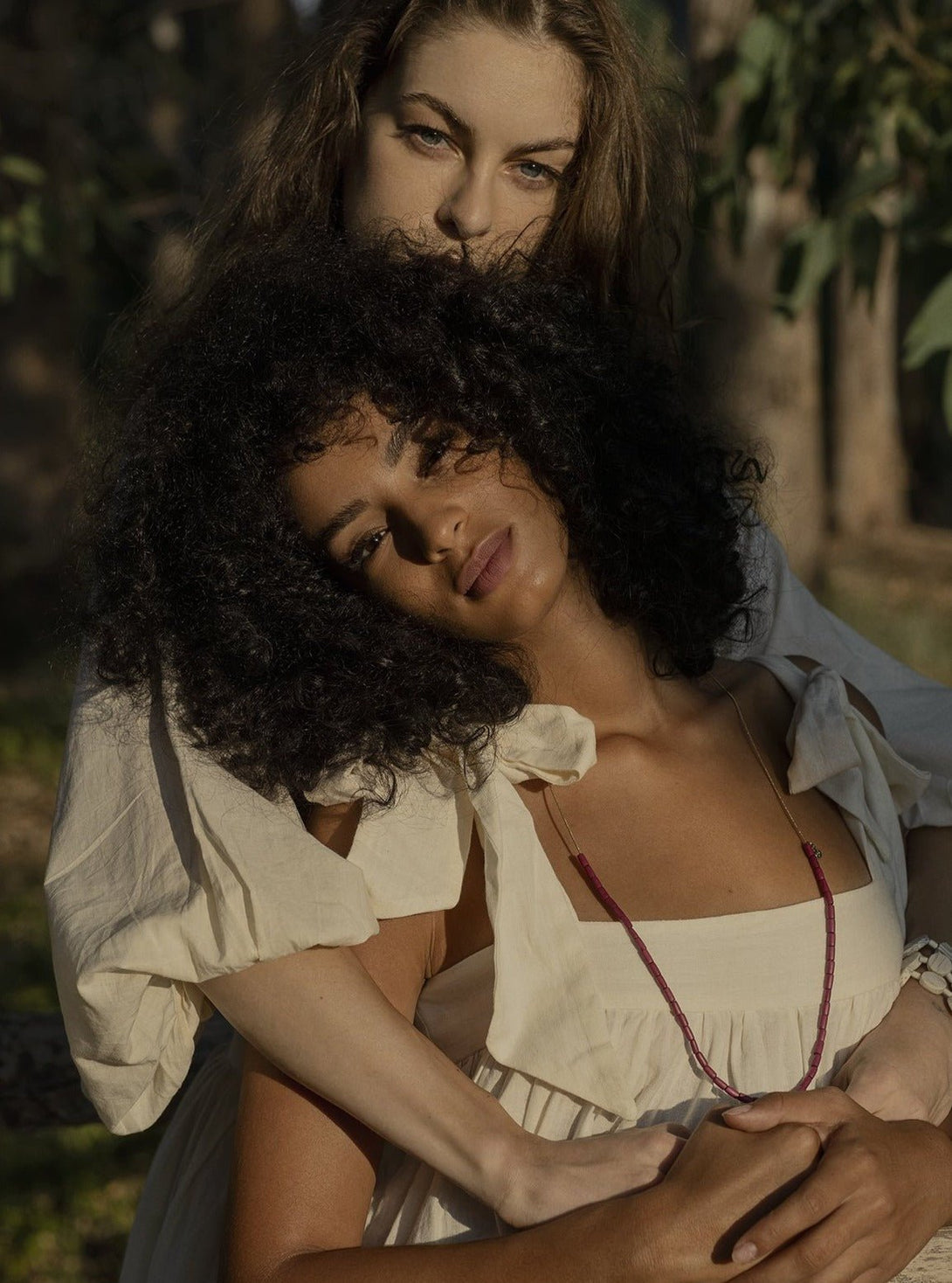 Vestito lungo cotone Vimla - celeste - Bijondo