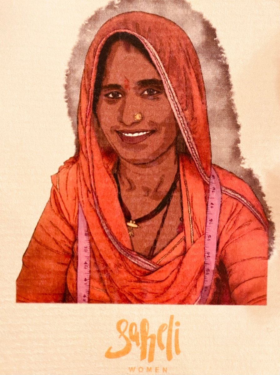 Vestito lungo cotone Vimla - beige - Bijondo