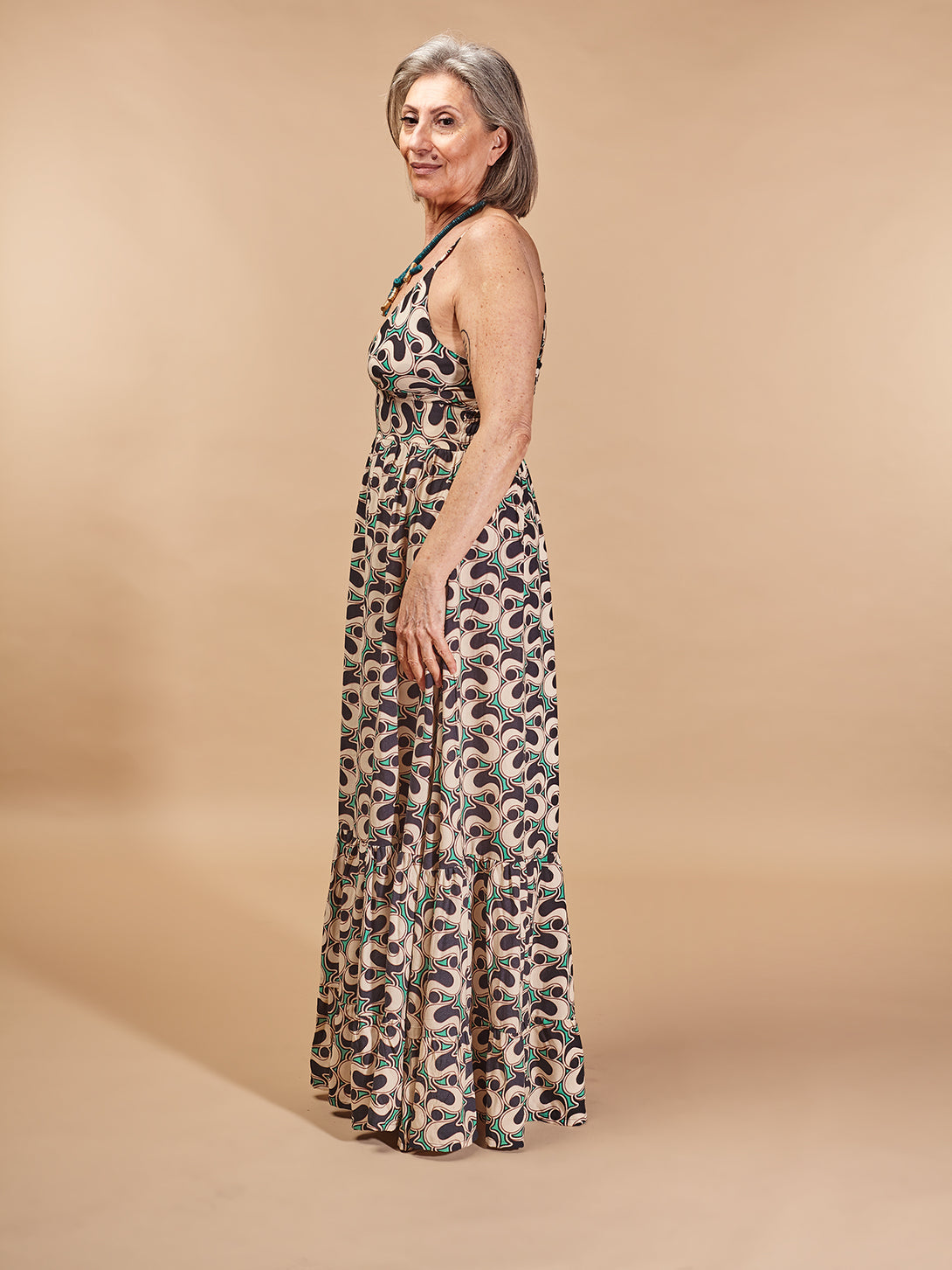 Vestito lungo, elegante, viscosa Rita-vestito-Bijondo-Bijondo