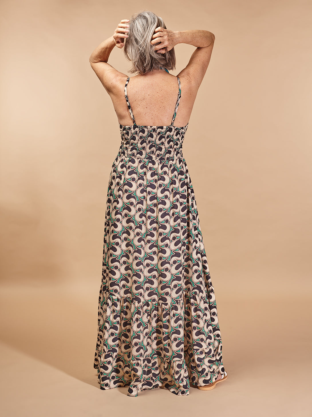 Vestito lungo, elegante, viscosa Rita-vestito-Bijondo-Bijondo