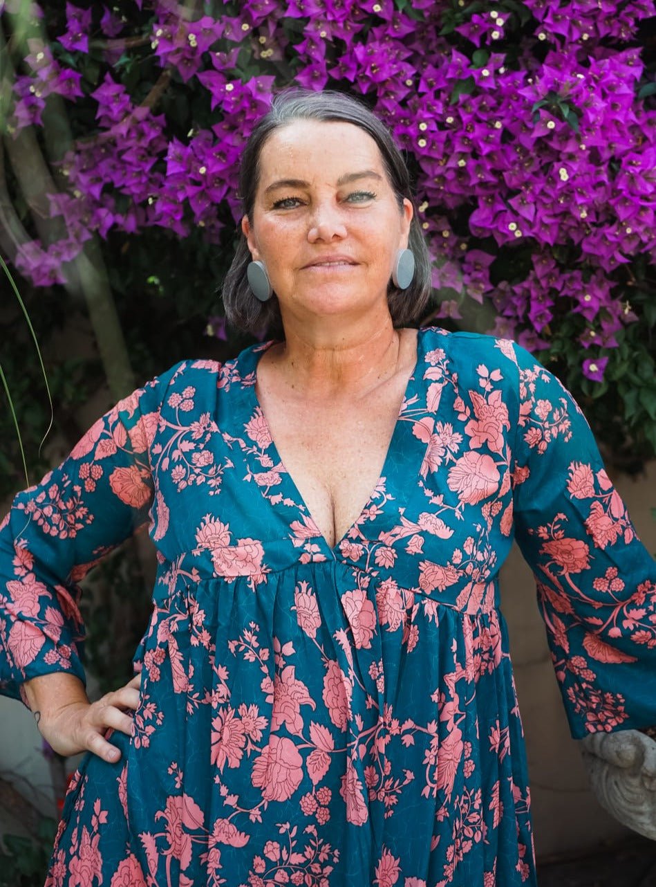 Vestito lungo in seta elegante Vanessa - nero - Bijondo