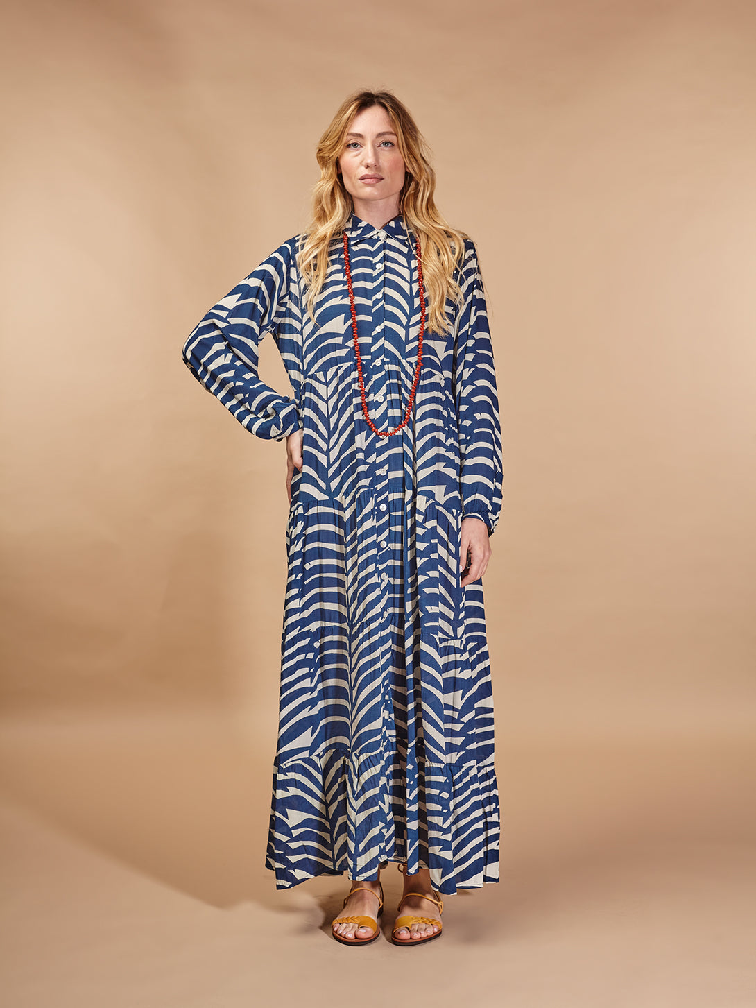 Vestito lungo, oversized, viscosa Mary-Vestito-Bijondo-Blu-S-M-Bijondo