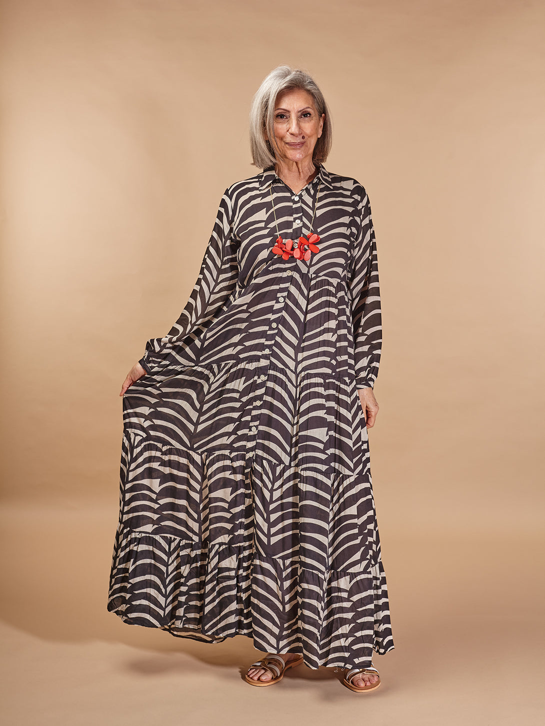 Vestito lungo, oversized, viscosa Mary-Vestito-Bijondo-Nero-S-M-Bijondo