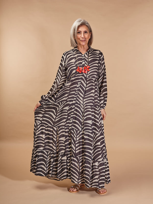 Vestito lungo, oversized, viscosa Mary-Vestito-Bijondo-Nero-S-M-Bijondo