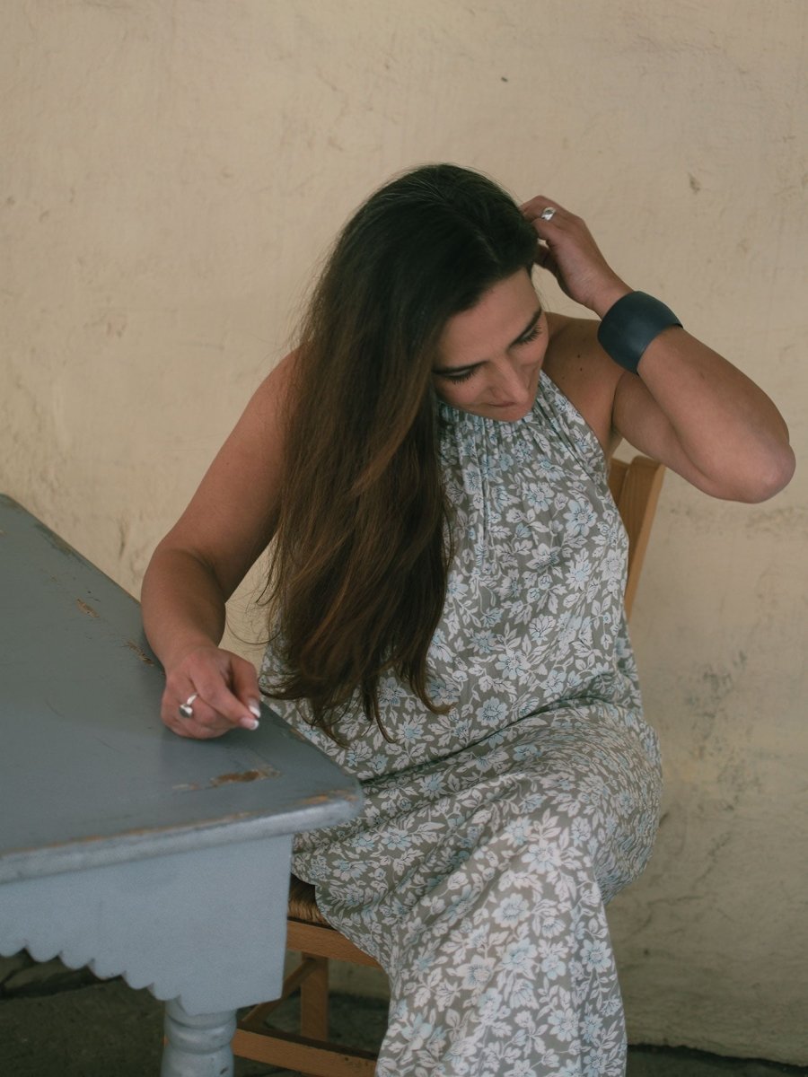 Vestito lungo rayon Nova - grigio - Bijondo