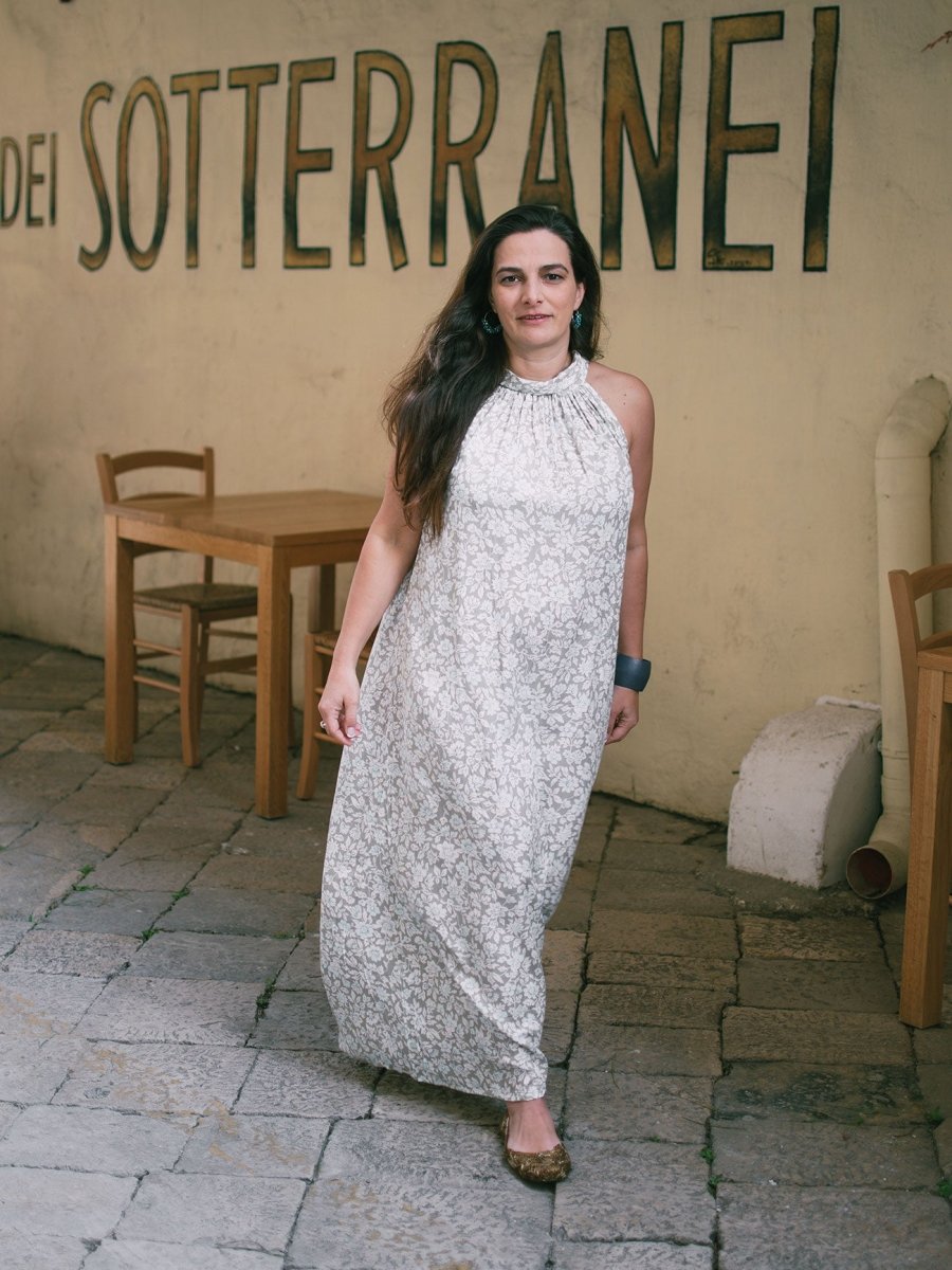 Vestito lungo rayon Nova - grigio - Bijondo