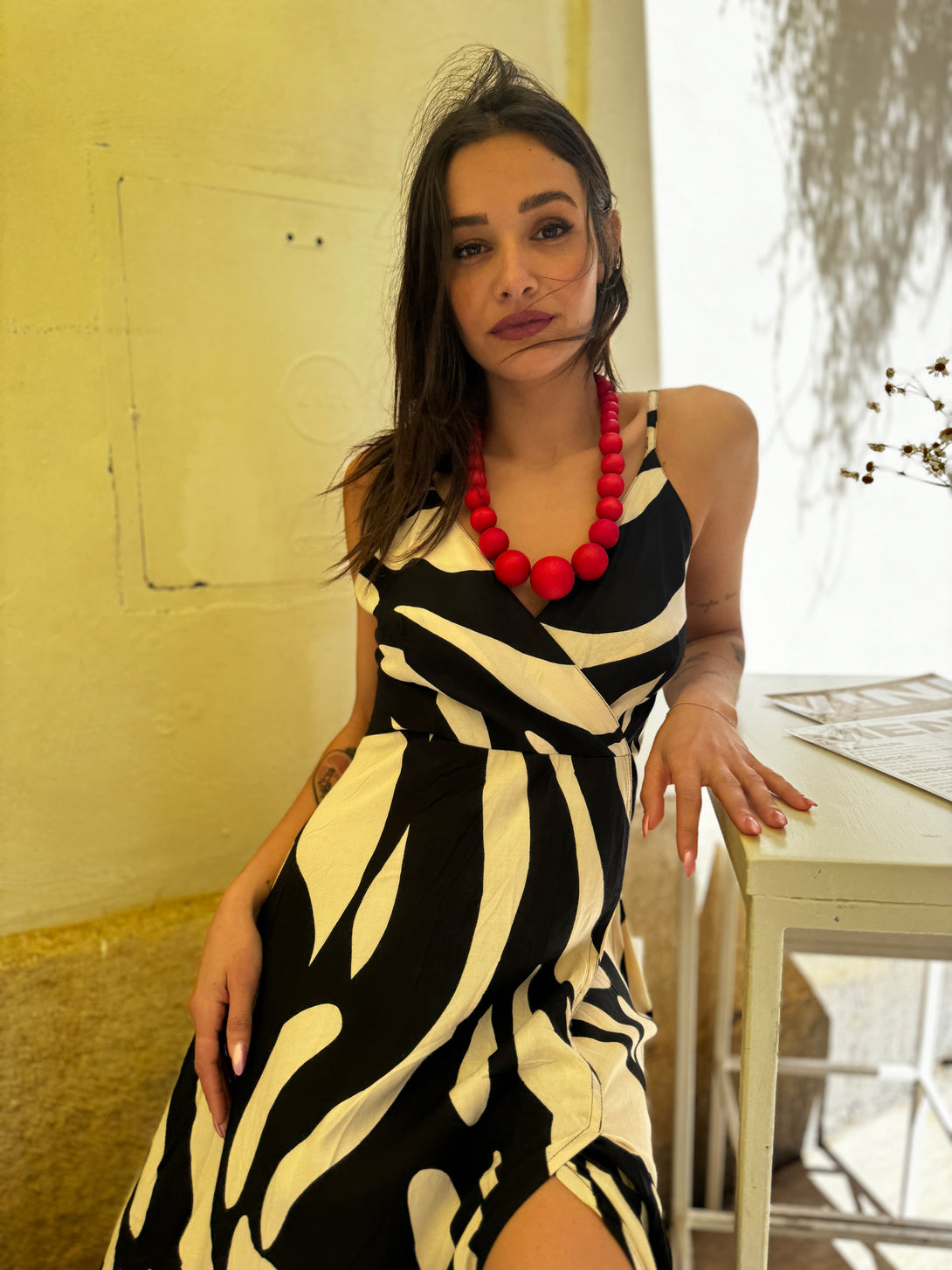 Vestito lungo, rayon Olivia-vestito-Bijondo-Bijondo