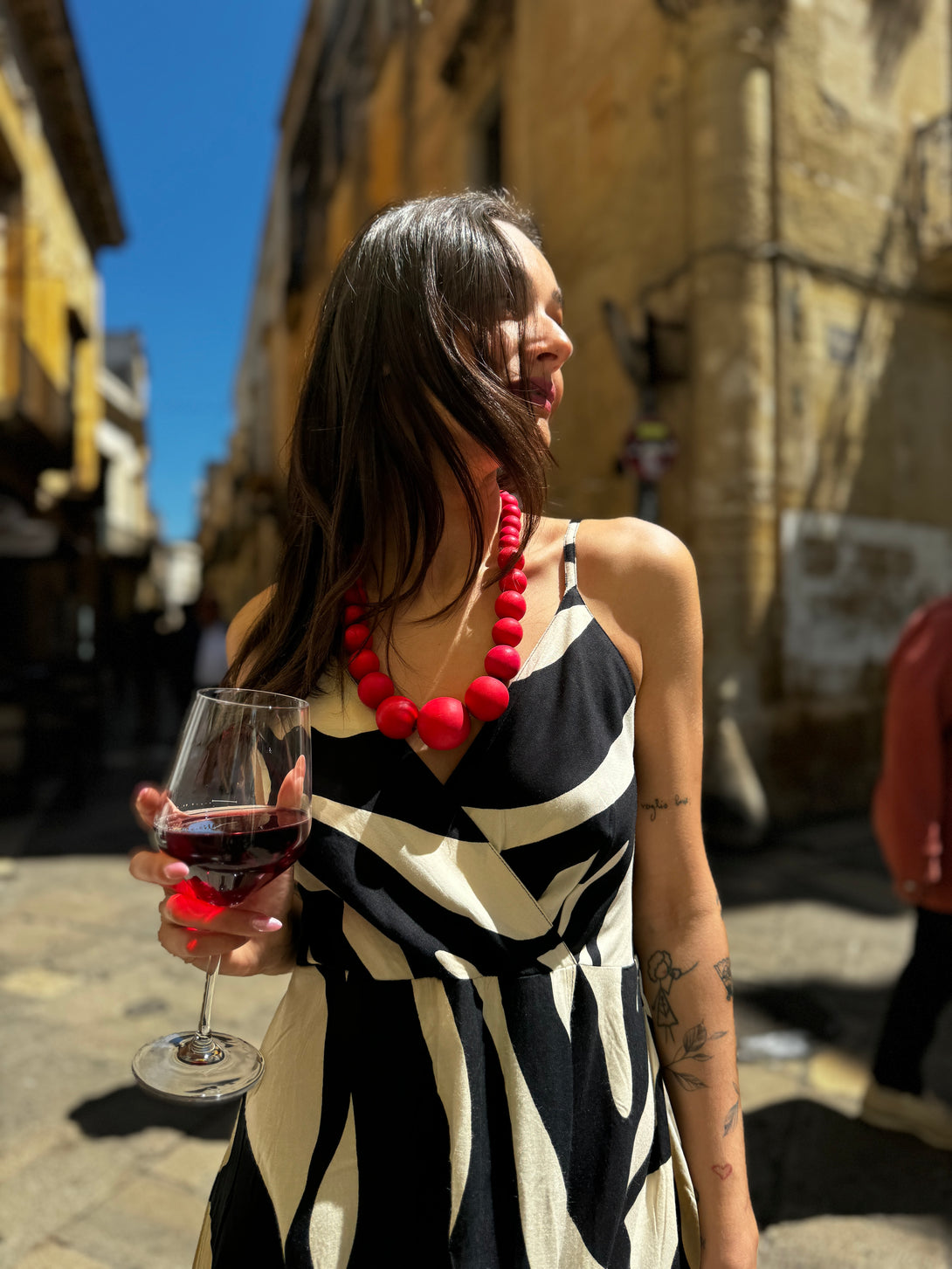 Vestito lungo, rayon Olivia-vestito-Bijondo-Bijondo