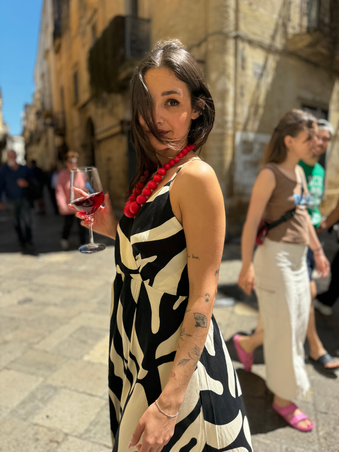 Vestito lungo, rayon Olivia-vestito-Bijondo-Bijondo