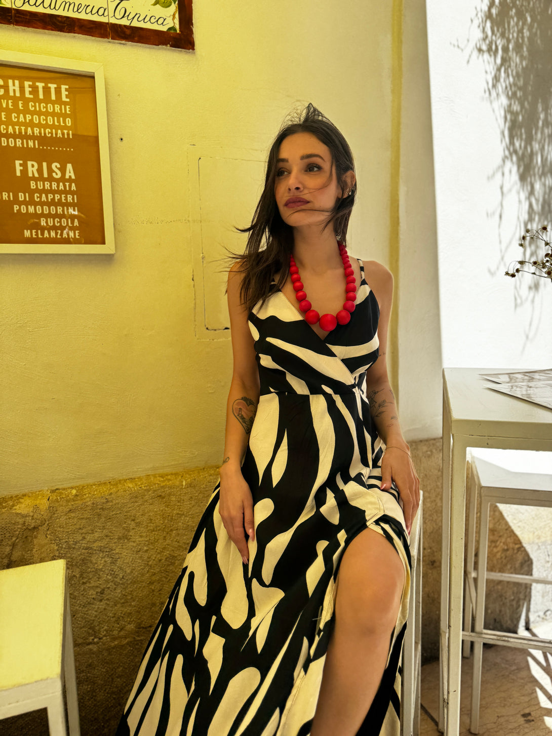 Vestito lungo, rayon Olivia-vestito-Bijondo-Bijondo