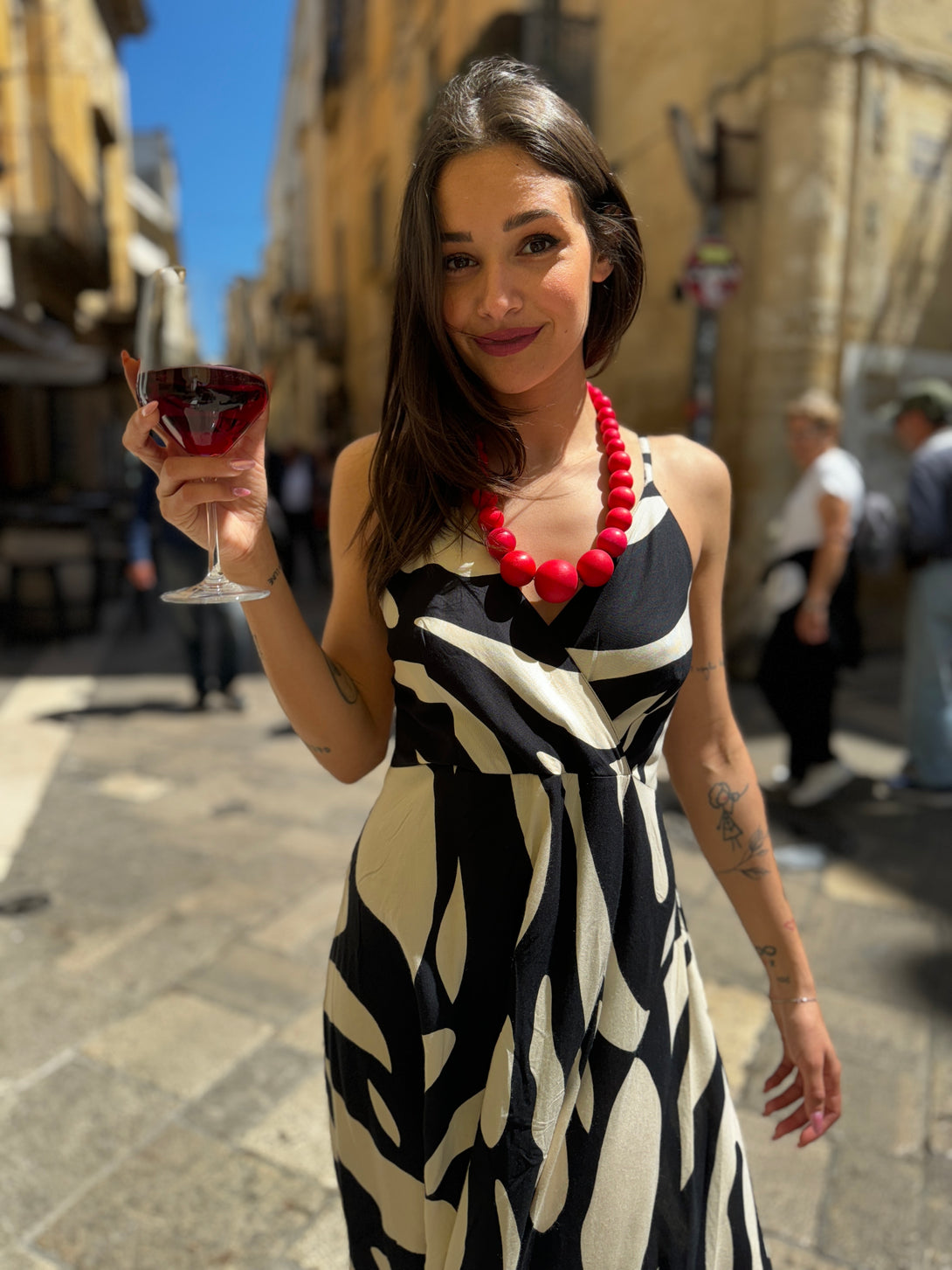 Vestito lungo, rayon Olivia-vestito-Bijondo-Nero-S-M-Bijondo