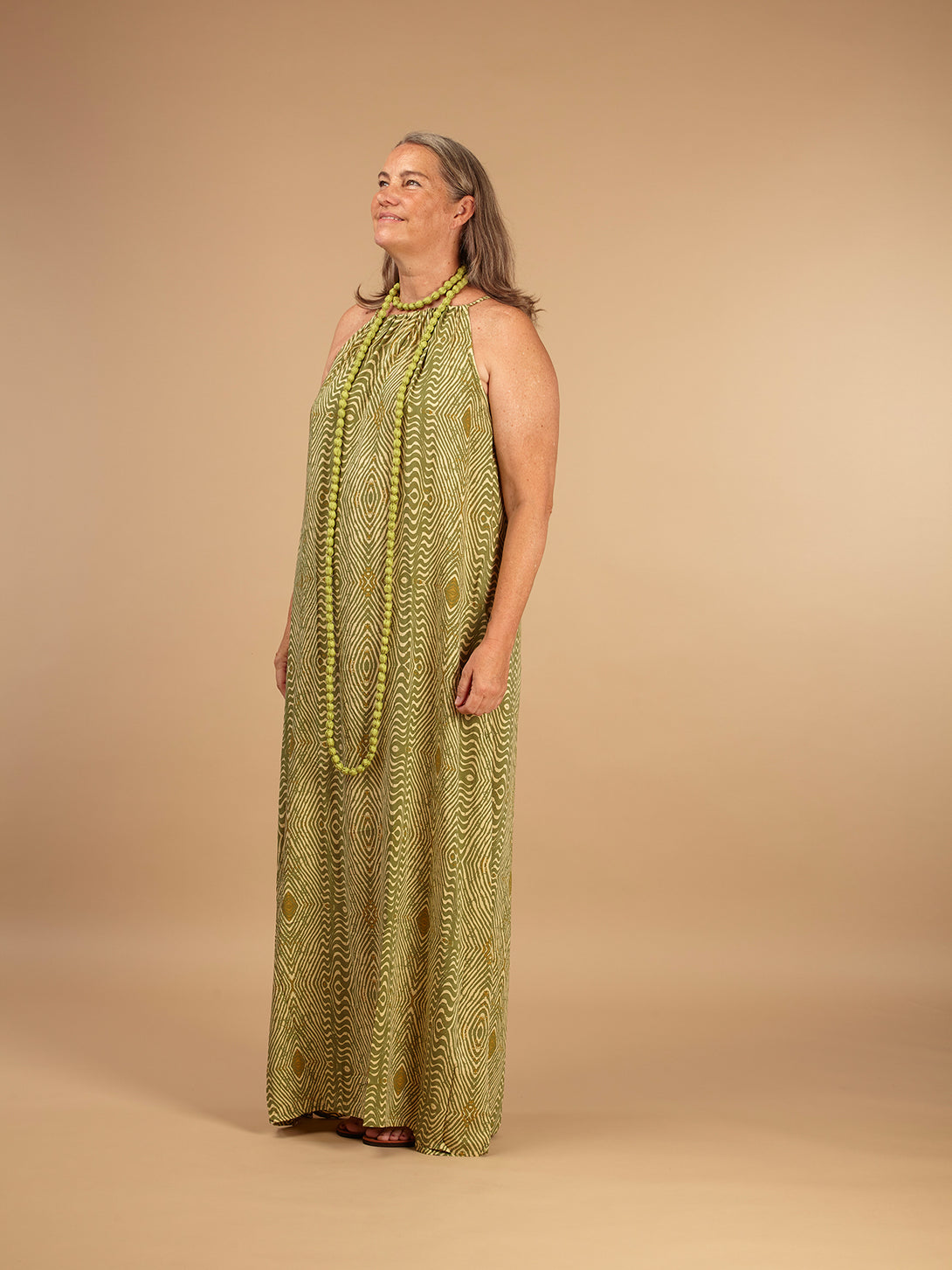 Vestito lungo rayon Tatiana-vestito-Bijondo-verde-Bijondo