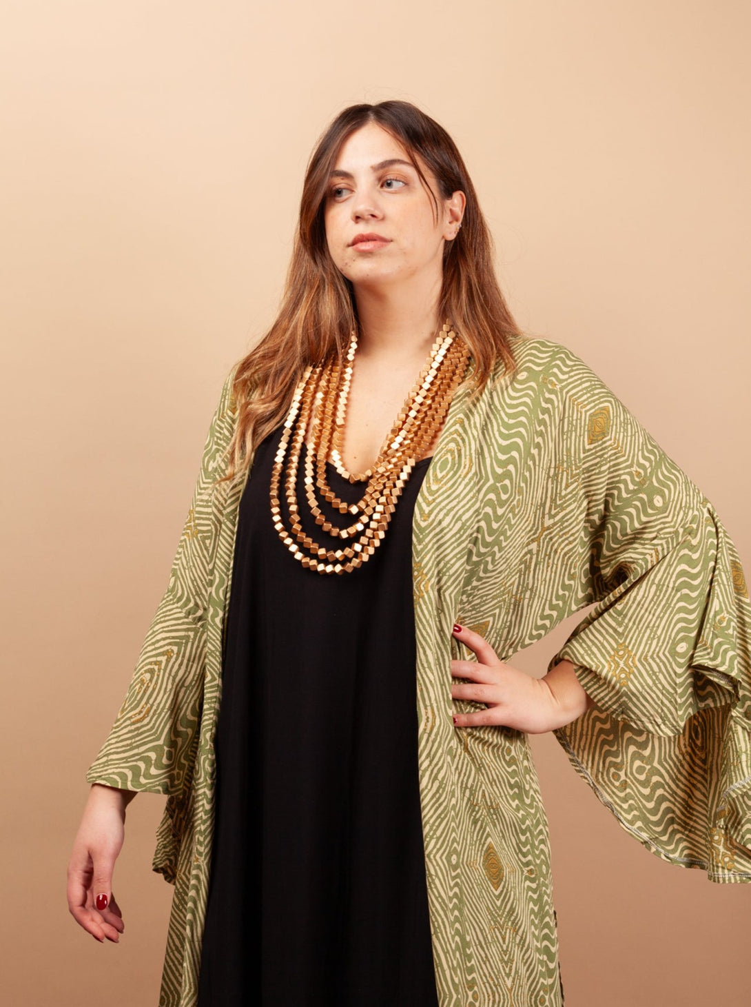 Vestito lungo rayon con le tasche Anne-Vestito-Bijondo-Bijondo