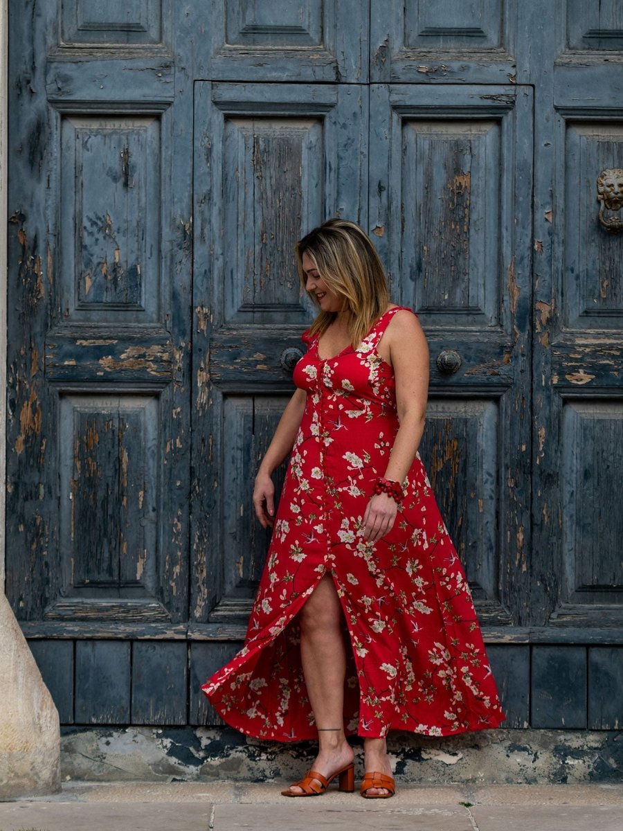 Vestito lungo schiena scoperta rayon Annika - nero - Bijondo