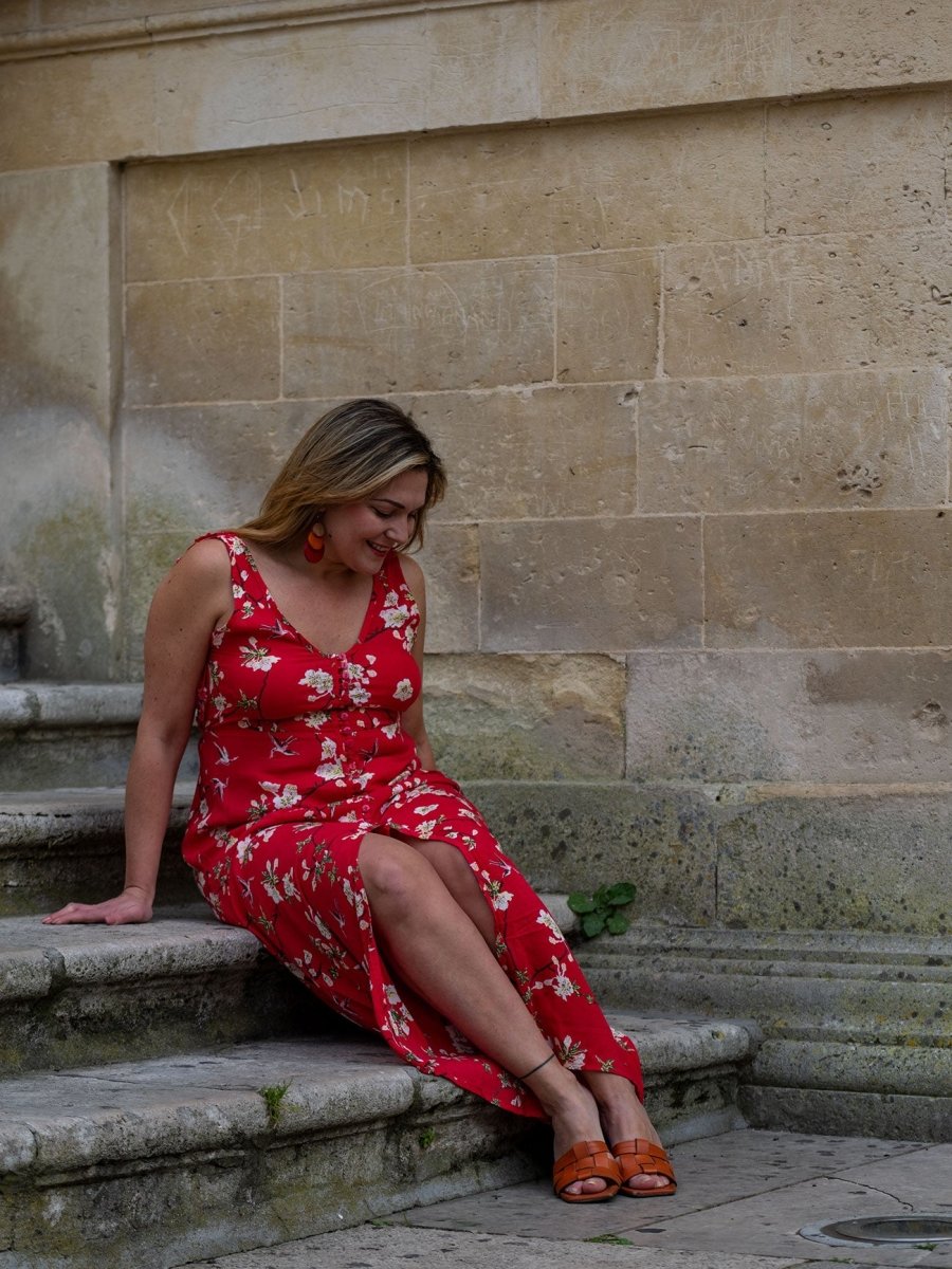 Vestito lungo schiena scoperta rayon Annika - nero - Bijondo