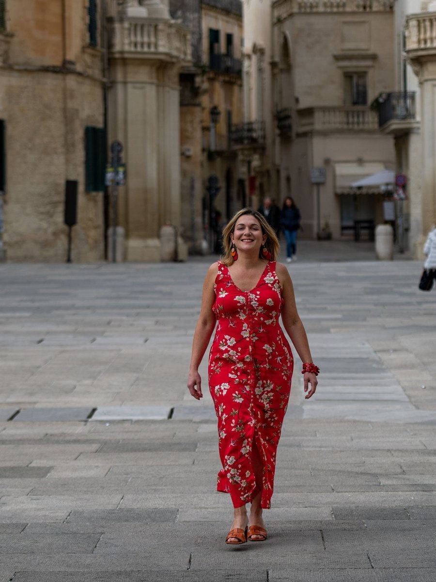 Vestito lungo schiena scoperta rayon Annika - nero - Bijondo