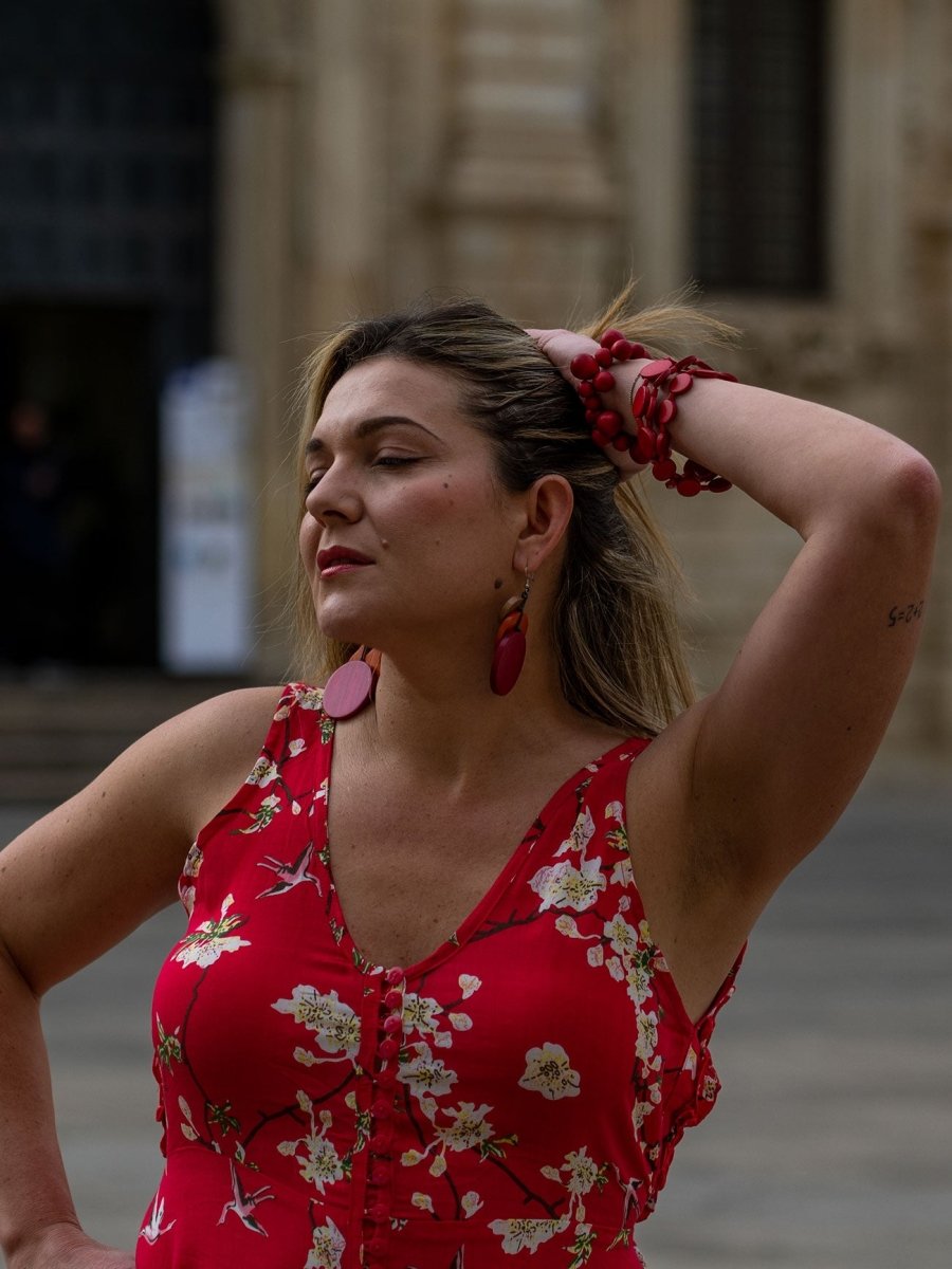 Vestito lungo schiena scoperta rayon Annika - nero - Bijondo