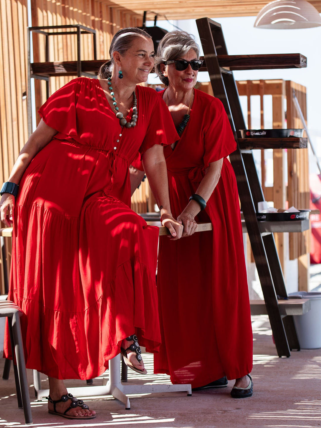 Vestito lungo scollo modellabile con fusciacca Kris-magenta-S-M-Bijondo