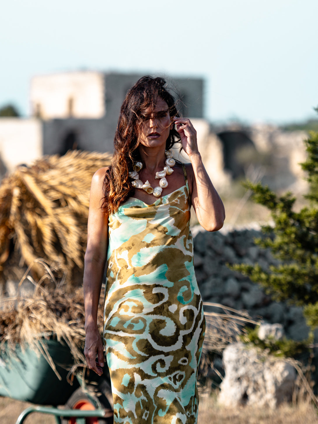 Vestito lungo seta Celin-Vestito-WhyY-Bijondo