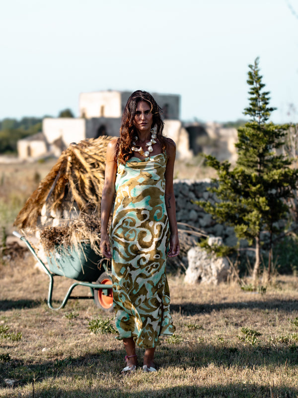 Vestito lungo seta Celin-Vestito-WhyY-Bijondo