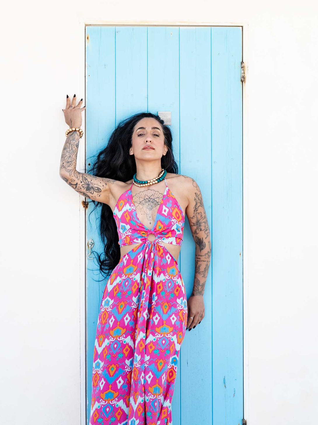 Vestito lungo seta Demi-Vestito-WhyY-Bijondo