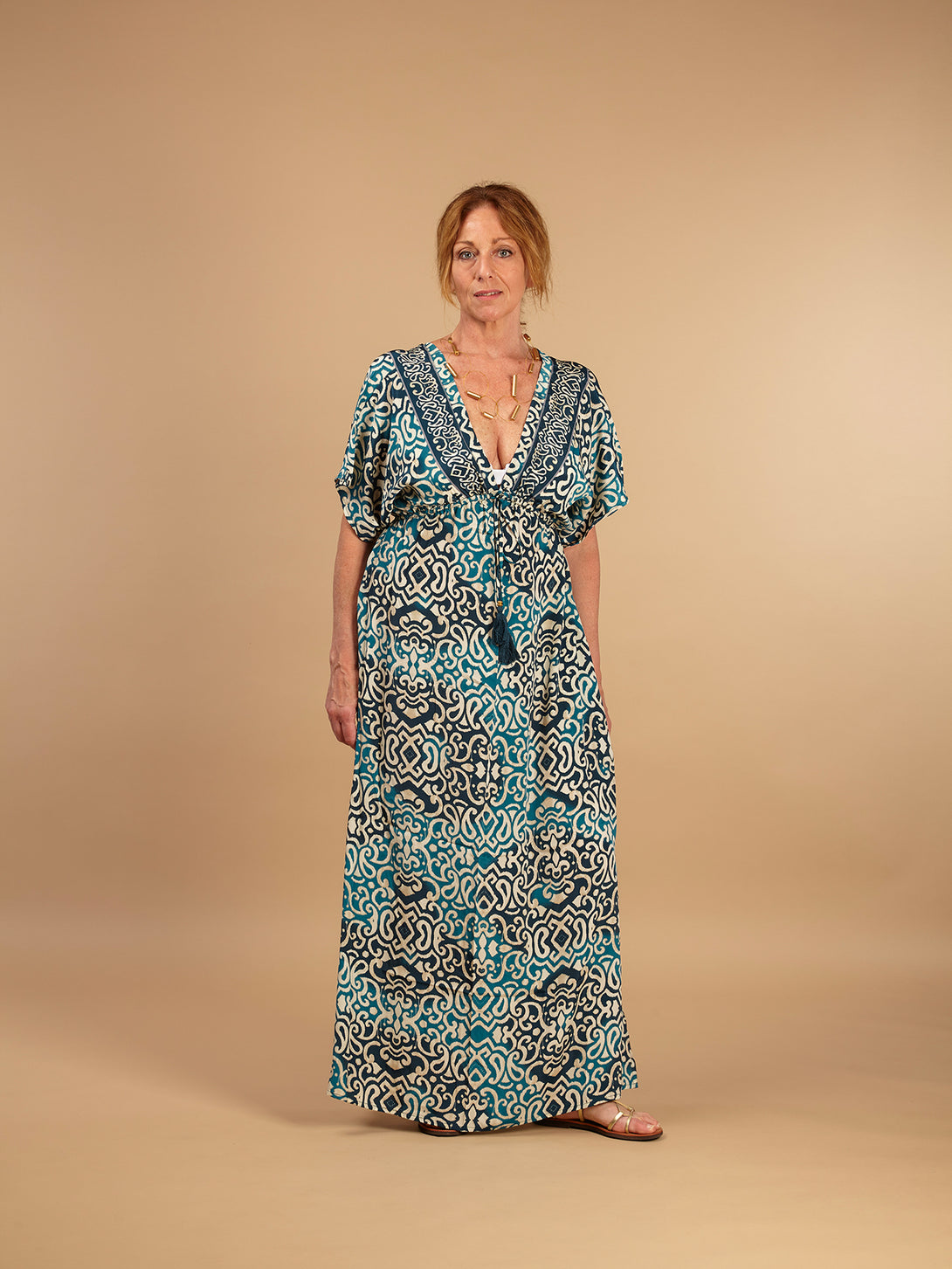 Vestito lungo seta Luisa-vestito-WhyY-Bijondo