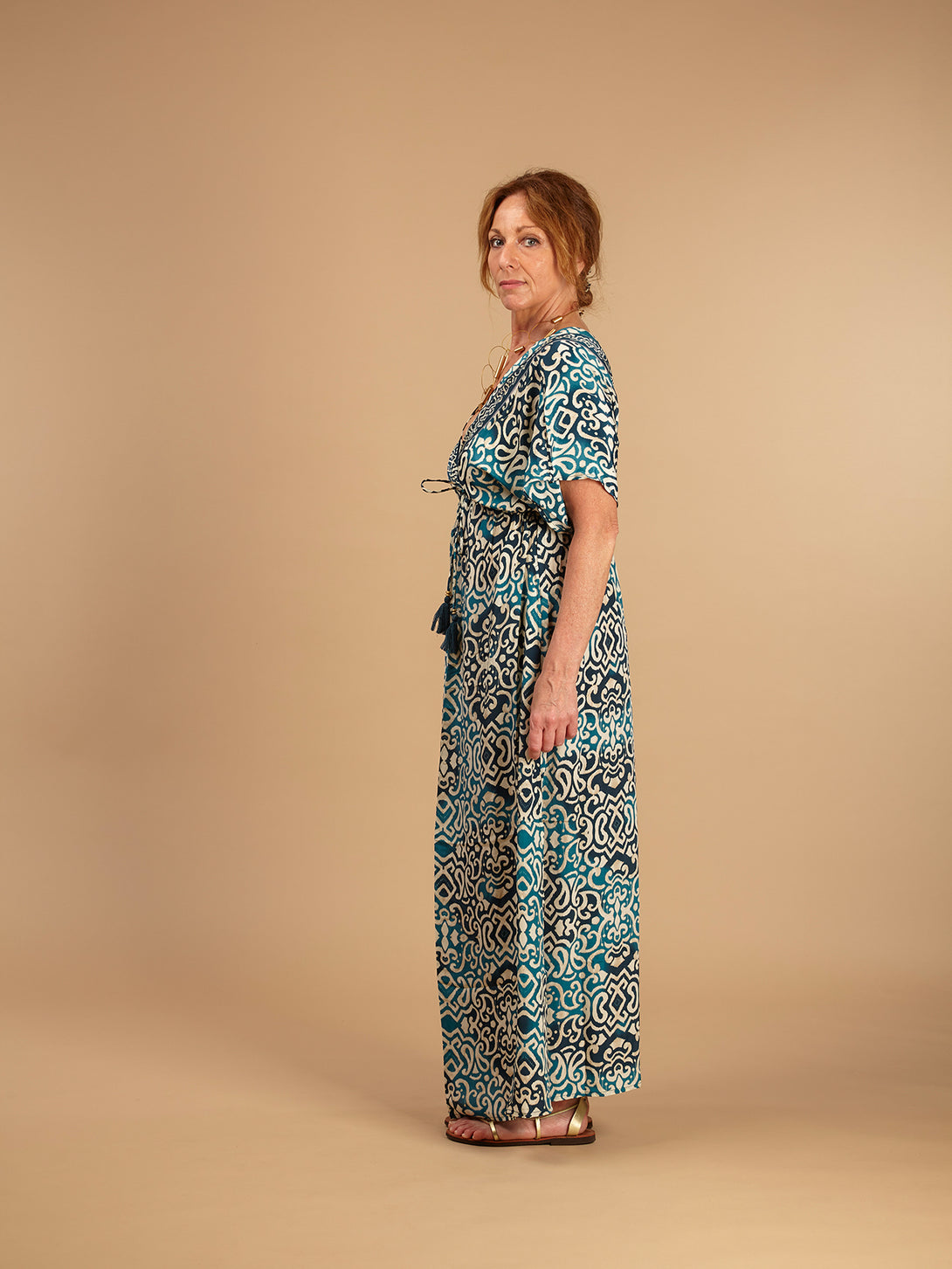 Vestito lungo seta Luisa-vestito-WhyY-Bijondo