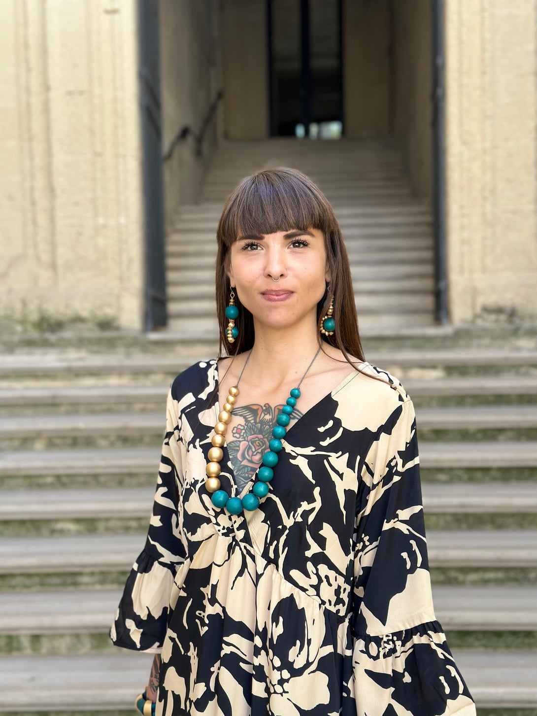 Vestito lungo seta Maria Antonietta-Vestito-Bijondo-Bijondo