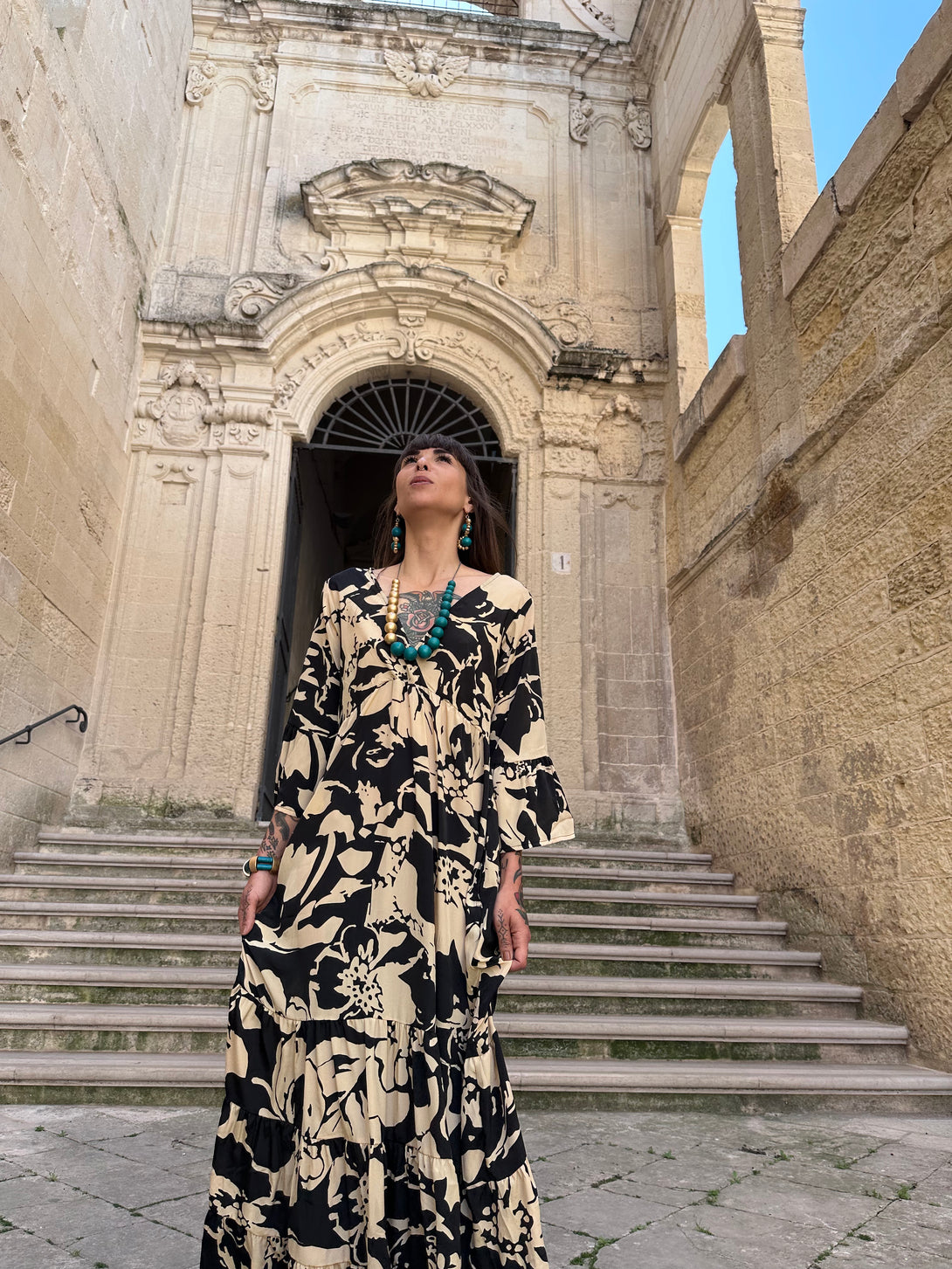 Vestito lungo seta Maria Antonietta-Vestito-Bijondo-Bijondo