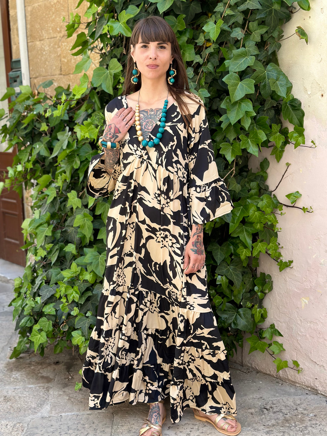 Vestito lungo seta Maria Antonietta-Vestito-Bijondo-Bijondo