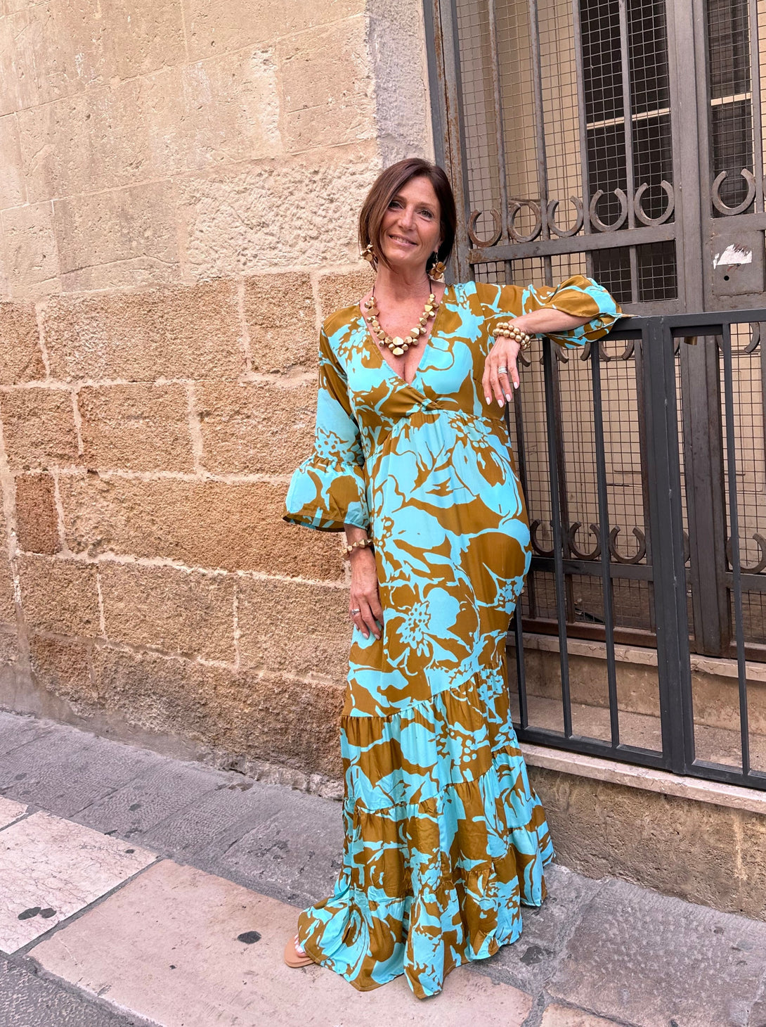 Vestito lungo seta Maria Antonietta-Vestito-Bijondo-Bijondo