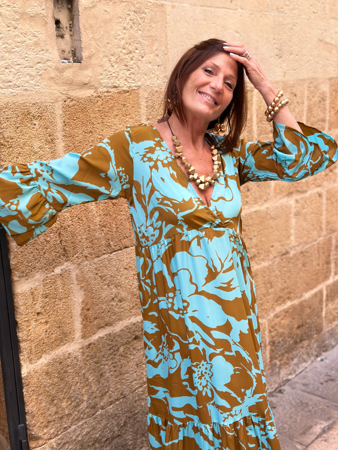 Vestito lungo seta Maria Antonietta-Vestito-Bijondo-Bijondo