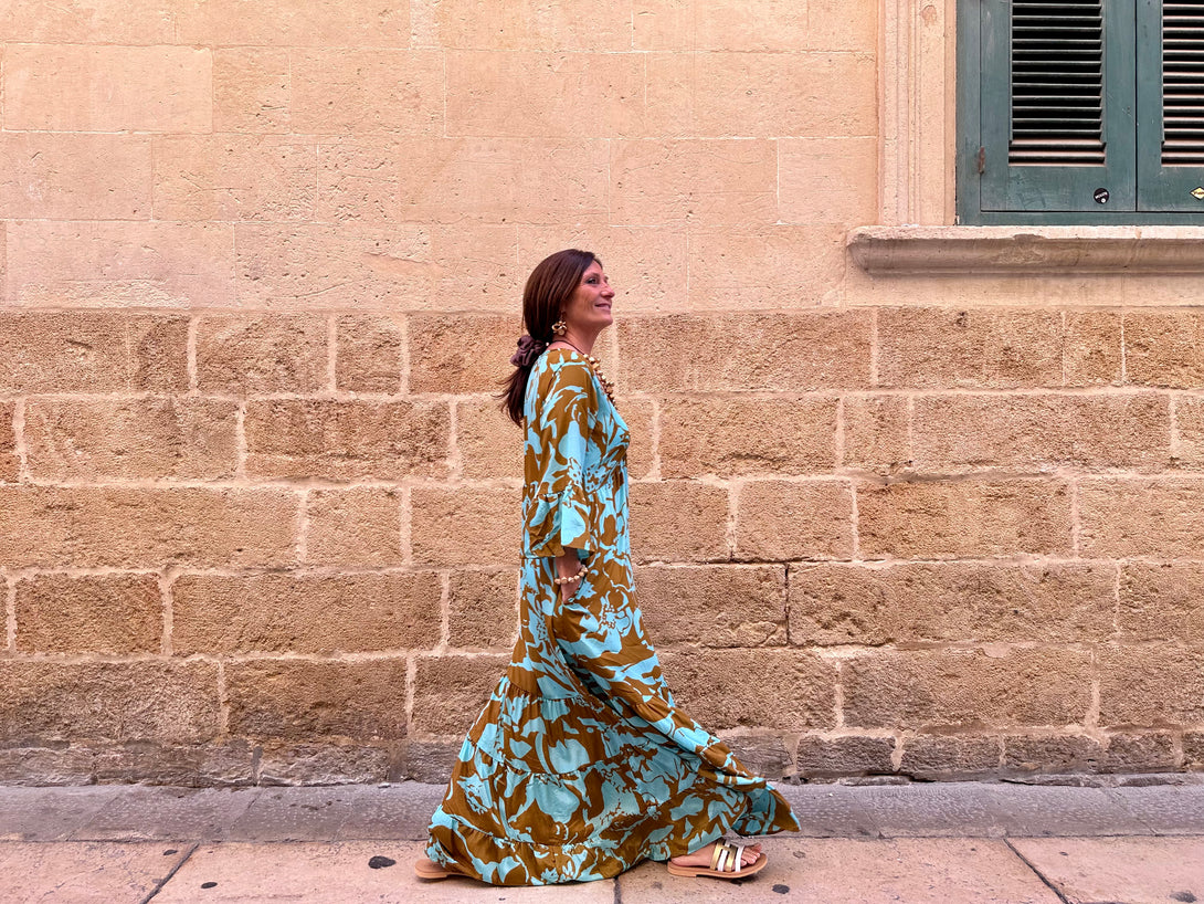 Vestito lungo seta Maria Antonietta-Vestito-Bijondo-Bijondo