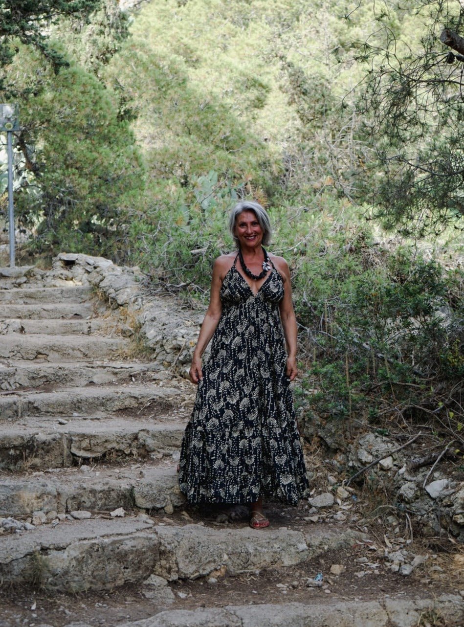 Vestito Nina seta - arancione - Bijondo