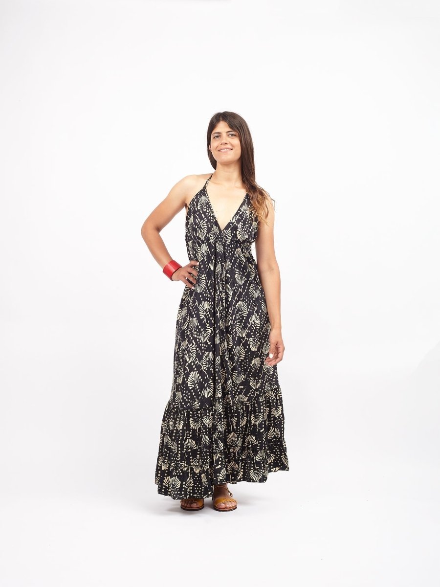 Vestito Nina seta - nero - Bijondo